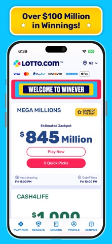 Lotto.com Lottery App App Store screenshot 2