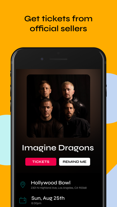Bandsintown Concerts App Store screenshot 1