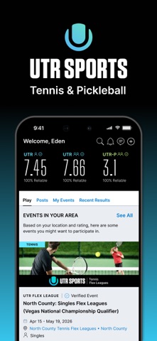 UTR Sports App Store screenshot 1