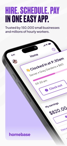 Homebase: Employee Scheduling App Store screenshot 1