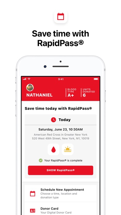Blood Donor American Red Cross App Store screenshot 2