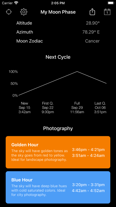 My Moon Phase - Lunar Calendar App Store screenshot 2