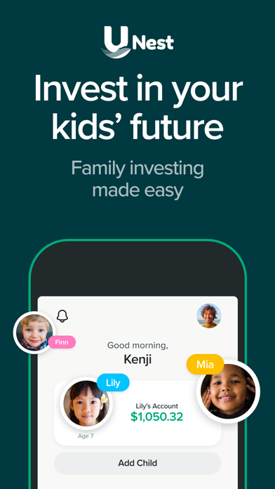 UNest: Investing for Kids App Store screenshot 1