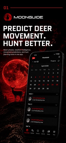 Deer Hunters MoonGuide 3.0 App Store screenshot 1