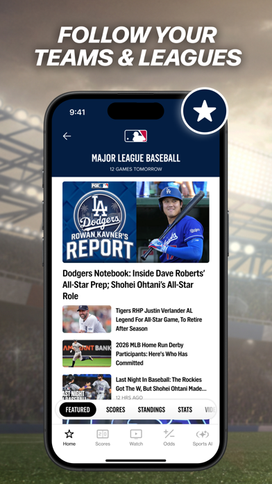 FOX Sports: Watch Live Games App Store screenshot 2