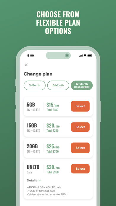 Mint Mobile App Store screenshot 2