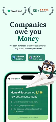 MoneyPilot: Class Action App Store screenshot 1