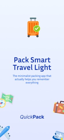 QuickPack-Travel Packing List App Store screenshot 1