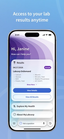 MyLabcorp App Store screenshot 1