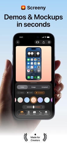 Mockup & Demo Maker: Screeny App Store screenshot 1