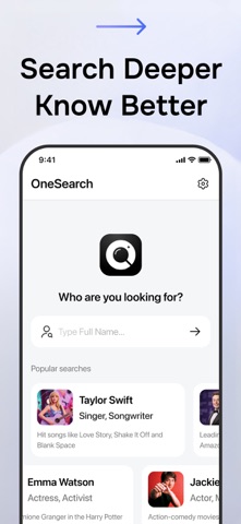 OneSearch: DeepSearch Finder App Store screenshot 1