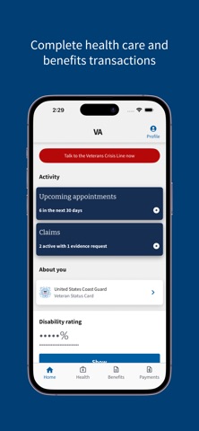 VA: Health and Benefits App Store screenshot 1