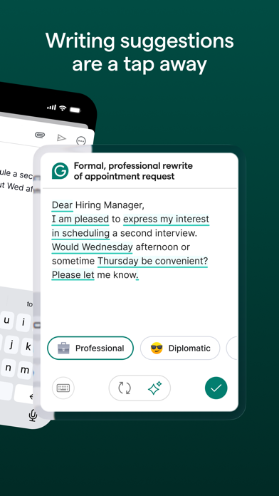 Grammarly: AI Keyboard & Notes App Store screenshot 2