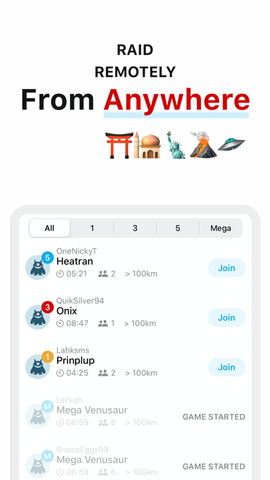 GO Raid Party App Store screenshot 1