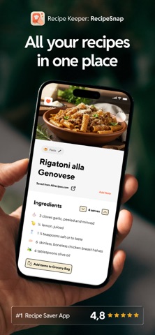 RecipeSnap: Recipe Saver App Store screenshot 1