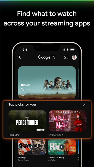 Google TV: Watch Movies & TV App Store screenshot 1