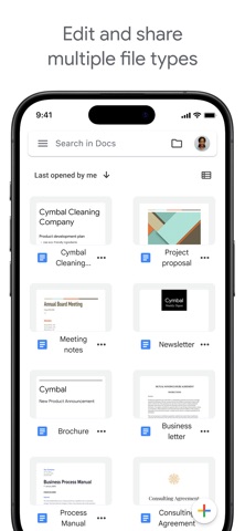 Google Docs App Store screenshot 2