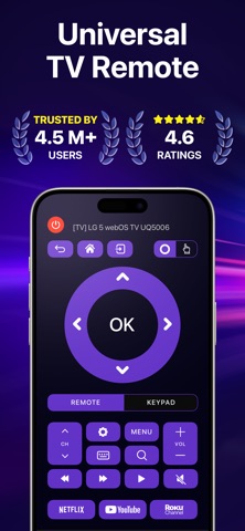 RemoTV: Universal TV Remote App Store screenshot 1