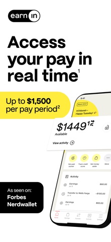 EarnIn: Beyond Cash Advance App Store screenshot 1