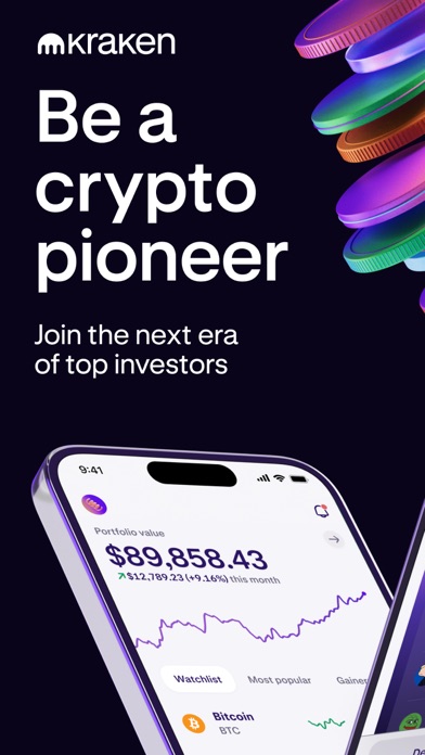 Kraken: Buy Crypto & Stocks App Store screenshot 1