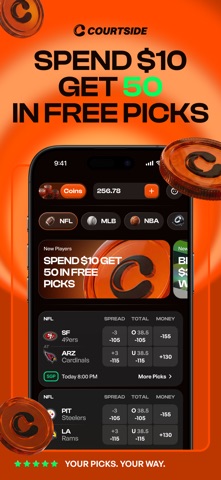 Courtside - Social Sportsbook App Store screenshot 1