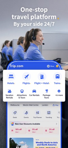 Trip.com: Book Flights, Hotels App Store screenshot 1