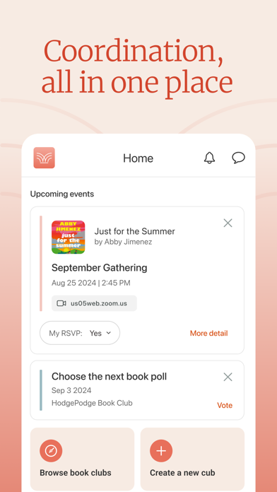 Bookclubs: Organize & Connect App Store screenshot 2