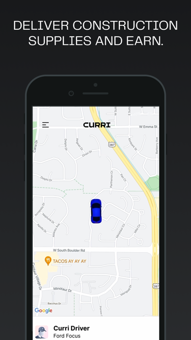 Curri Driver App Store screenshot 1