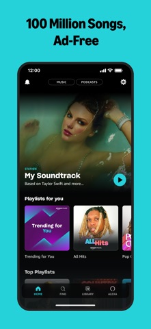 Amazon Music: Songs & Podcasts App Store screenshot 1