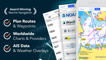 iNavX: Marine Navigation App Store screenshot 1