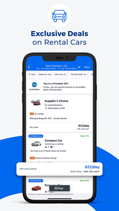 Priceline - Hotel, Car, Flight App Store screenshot 2