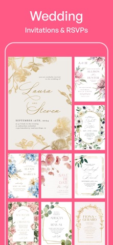 Invitation Maker: Cards & RSVP App Store screenshot 2
