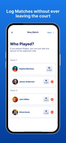 DUPR App Store screenshot 2