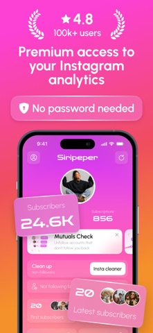 Track Followers Unfollowers App Store screenshot 1
