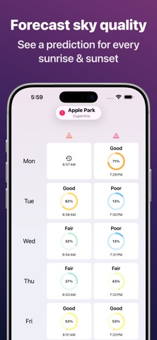 Sunset Predictions: Alpenglow App Store screenshot 1