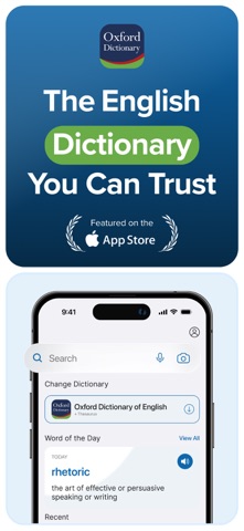 Oxford Dictionary & Thesaurus App Store screenshot 1