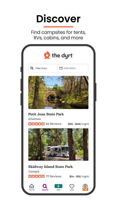 The Dyrt: RV & Free Camping App Store screenshot 2