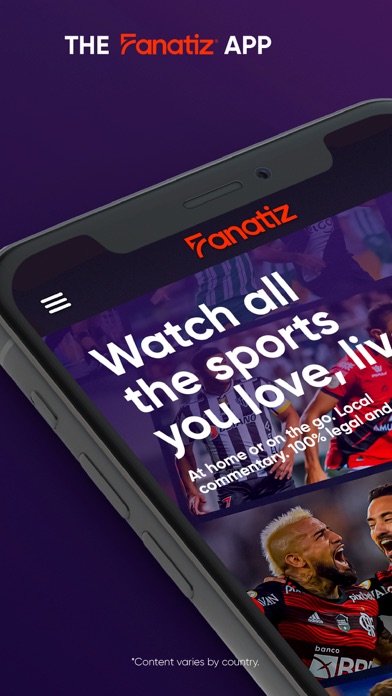 Fanatiz: Watch Live Soccer App Store screenshot 1