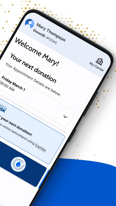 Grifols Plasma Donor Hub App Store screenshot 2