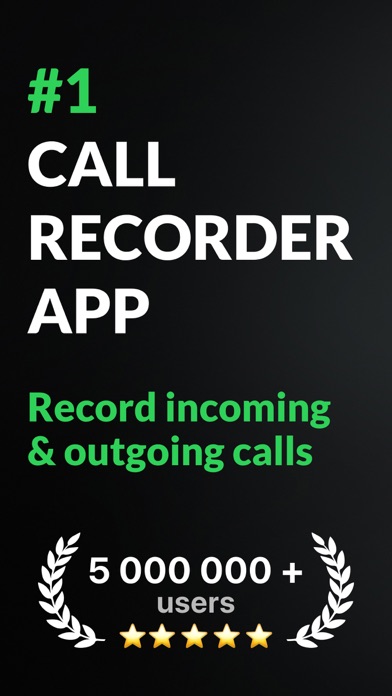 Call Recorder for iPhone. App Store screenshot 1