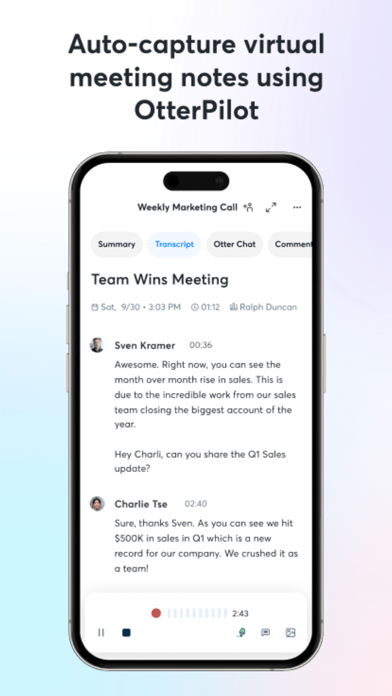Otter Transcribe Voice Notes App Store screenshot 2