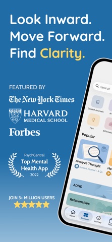 Clarity: CBT Self Help Journal App Store screenshot 1