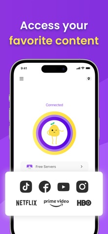 VPN - Free VPN Potato ™ App Store screenshot 1