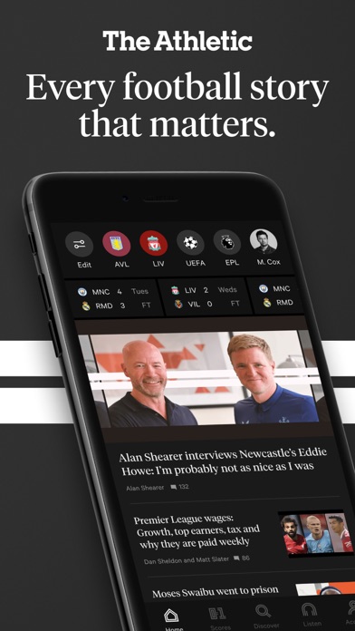 The Athletic: All Sports News App Store screenshot 1