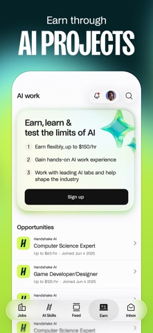 Handshake: Jobs & AI work App Store screenshot 2