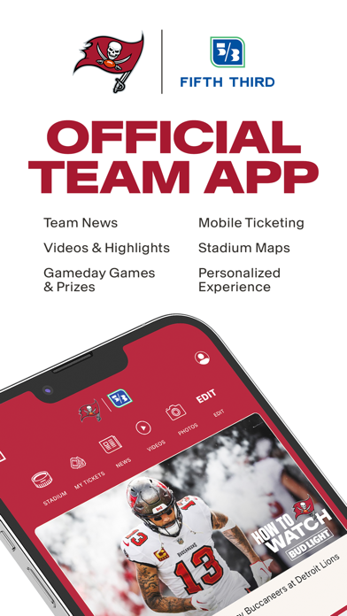 Tampa Bay Buccaneers Official App Store screenshot 1
