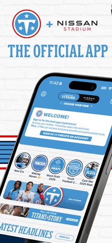 Titans + Nissan Stadium App Store screenshot 1