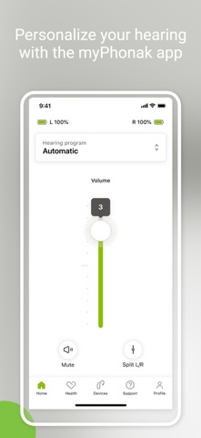 myPhonak App Store screenshot 1
