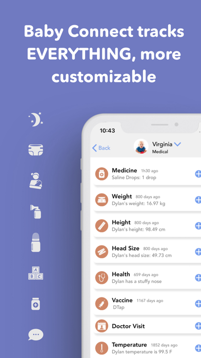 Baby Connect: Newborn Tracker App Store screenshot 2