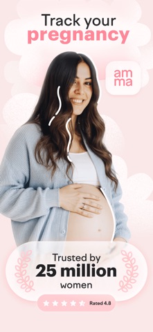 amma: Pregnancy & Baby Tracker App Store screenshot 1